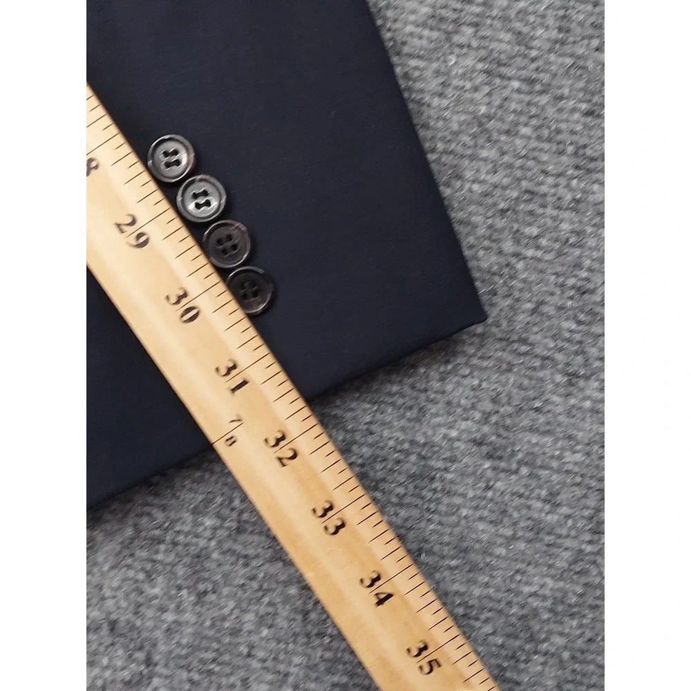 RALPH LAUREN Blazer Jacket Mens 50 R Blue Wool SLIM Sportcoat Business Career